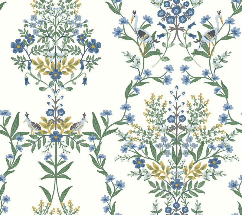 media image for Luxembourg Wallpaper in Indigo from the Rifle Paper Co. 2nd Edition by York Wallcoverings 234