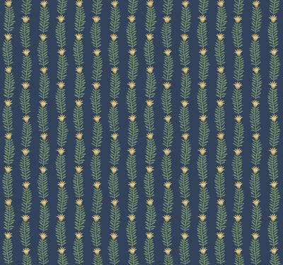 product image of sample eden wallpaper in navy from the rifle paper co 2nd edition by york wallcoverings 1 56