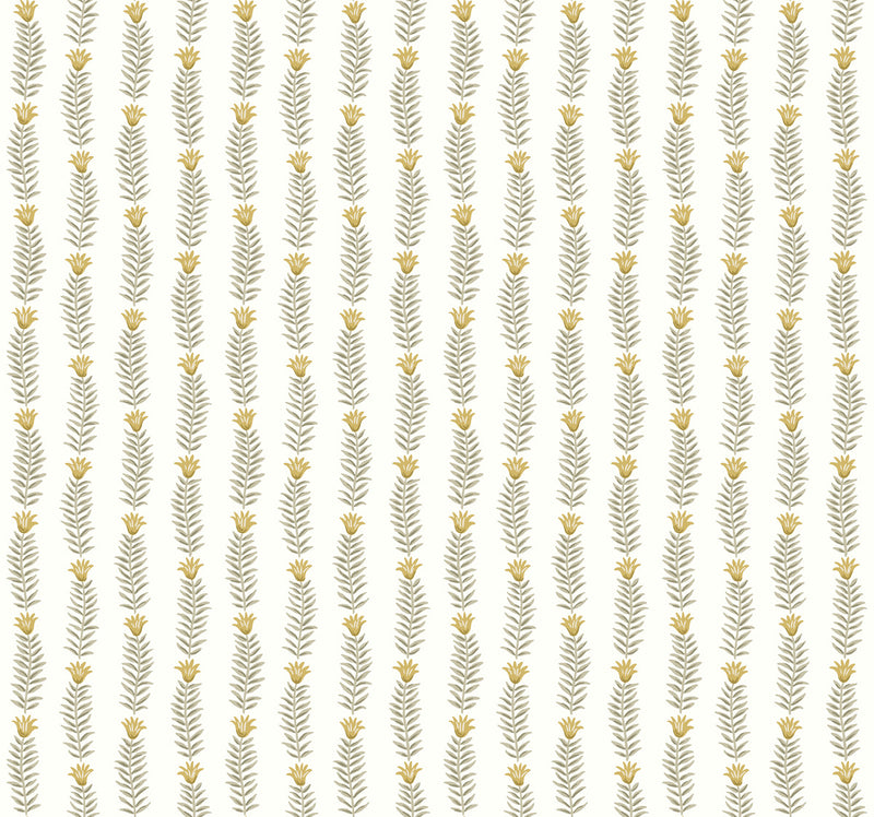 media image for Eden Wallpaper in White/Gold from the Rifle Paper Co. 2nd Edition by York Wallcoverings 267