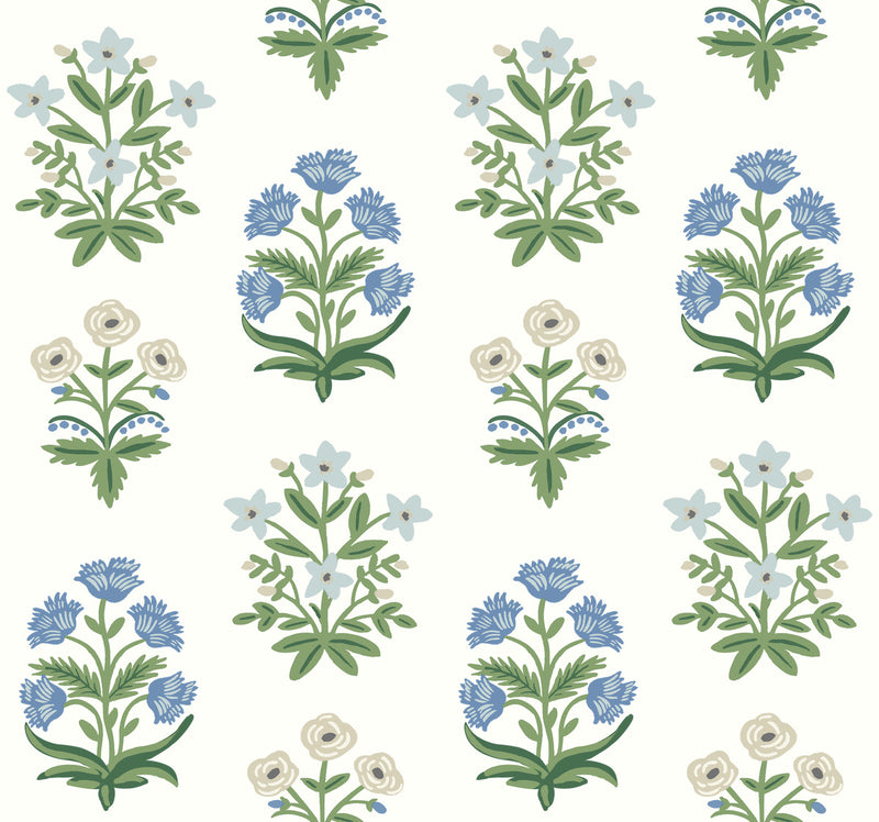 media image for Mughal Rose Wallpaper in Indigo from the Rifle Paper Co. 2nd Edition by York Wallcoverings 261
