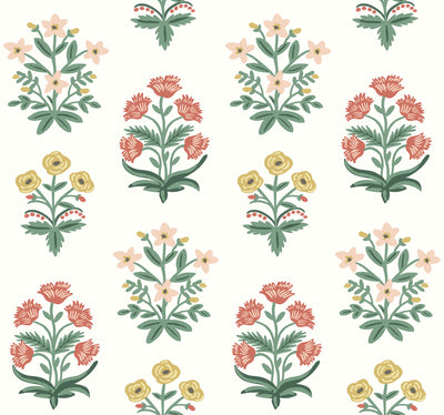 product image of sample mughal rose wallpaper in white from the rifle paper co 2nd edition by york wallcoverings 1 585