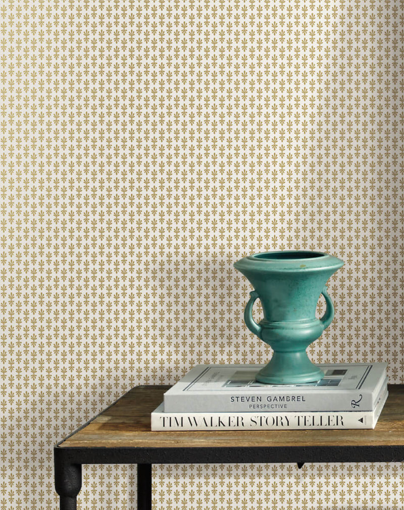 media image for Petal Wallpaper in White/Gold from the Rifle Paper Co. 2nd Edition by York Wallcoverings 273