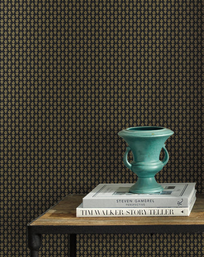 product image for Petal Wallpaper in Black/Gold from the Rifle Paper Co. 2nd Edition by York Wallcoverings 38