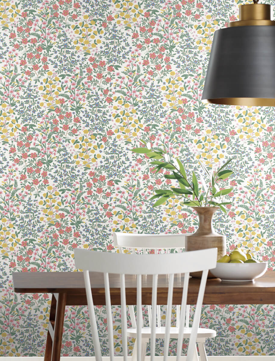 Shop Wildwood Garden Wallpaper in White from the Rifle Paper Co. 2nd ...