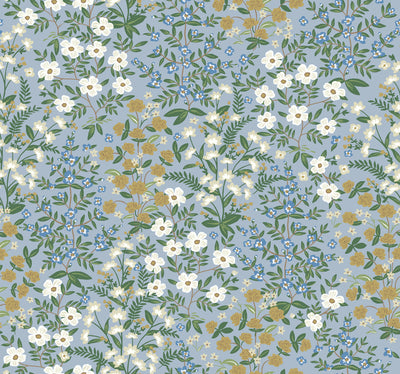 product image for Wildwood Garden Wallpaper in Blue from the Rifle Paper Co. 2nd Edition by York Wallcoverings 34