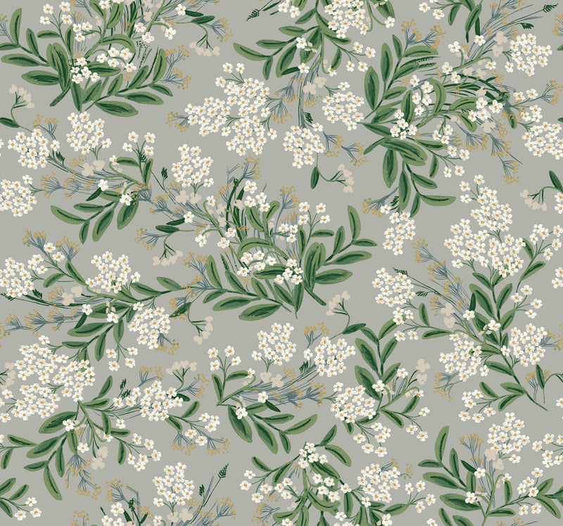 media image for Cornflower Wallpaper in Grey from the Rifle Paper Co. 2nd Edition by York Wallcoverings 28