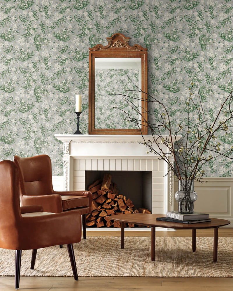 media image for Cornflower Wallpaper in Grey from the Rifle Paper Co. 2nd Edition by York Wallcoverings 232