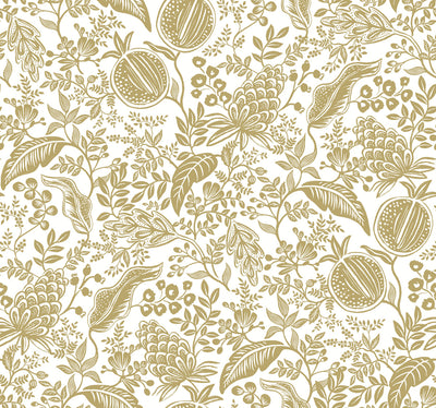 product image of Pomegranate Wallpaper in White/Gold from the Rifle Paper Co. 2nd Edition by York Wallcoverings 545