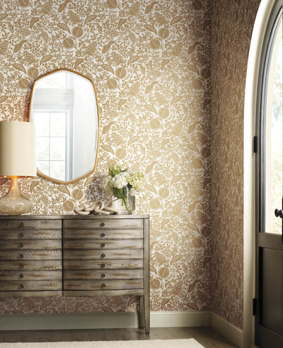product image for Pomegranate Wallpaper in White/Gold from the Rifle Paper Co. 2nd Edition by York Wallcoverings 52