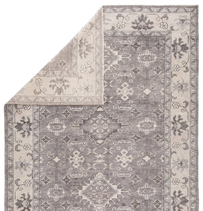 product image for sln12 kella hand knotted medallion gray area rug design by jaipur 2 12