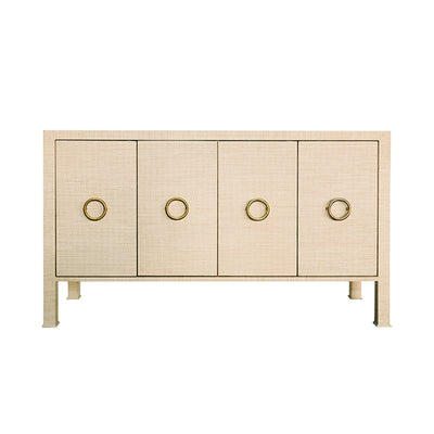 product image for four door buffet with antique brass circle hardware by bd studio ii rue nat 1 60