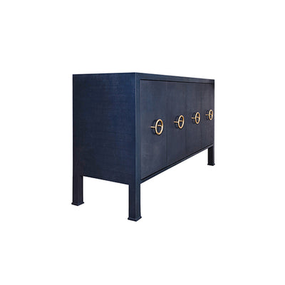 product image for four door buffet with antique brass circle hardware by bd studio ii rue nat 3 88