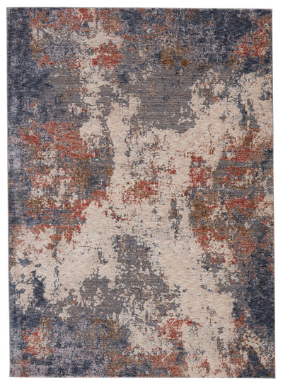 product image for Hemet Abstract Rug in Blue & Red 22