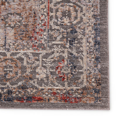 product image for Valle Medallion Rug in Gray & Cream 17