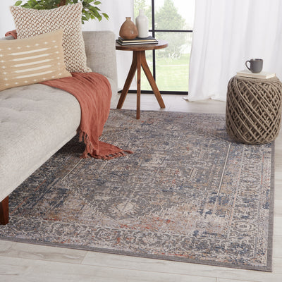 product image for Valle Medallion Rug in Gray & Cream 71