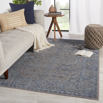 product image for Indio Oriental Rug in Blue & Gray 34