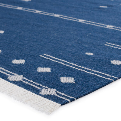 product image for Calli Indoor/Outdoor Geometric Blue & White Rug by Jaipur Living 56
