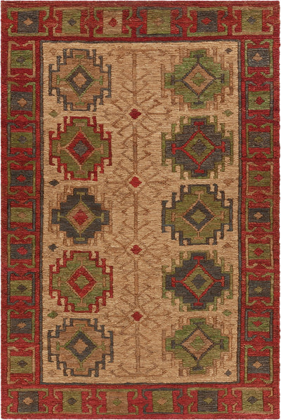 product image of ryleigh red green natural hand woven wool rug by chandra rugs ryl46900 576 1 537