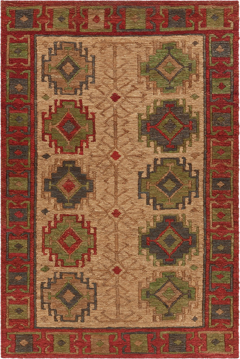 media image for ryleigh red green natural hand woven wool rug by chandra rugs ryl46900 576 1 237