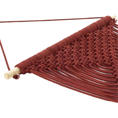 product image for Azra RZA-1003 Macrame Wall Hanging in Dark Red by Surya 84