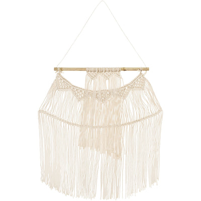 product image for Azra RZA-1004 Macrame Wall Hanging in Beige by Surya 58