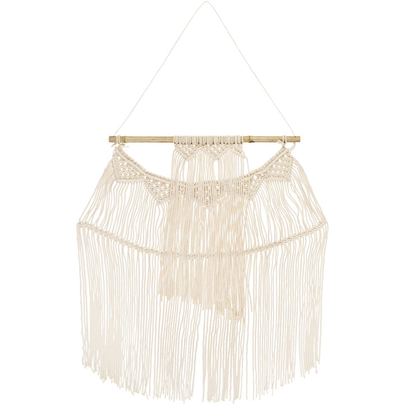 media image for Azra RZA-1004 Macrame Wall Hanging in Beige by Surya 292