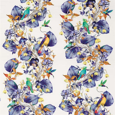 product image for Rain Forest Fabric in Amethyst from the Enchanted Gardens Collection by Osborne & Little 6