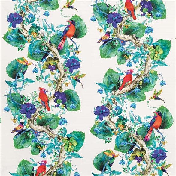 media image for Rain Forest Fabric in Multi from the Enchanted Gardens Collection by Osborne & Little 255