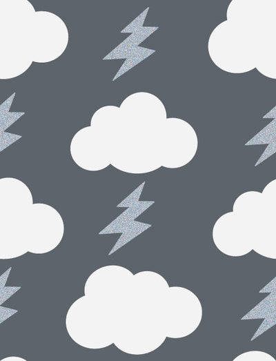 product image for Rainbolts Wallpaper in Stormy design by Aimee Wilder 76
