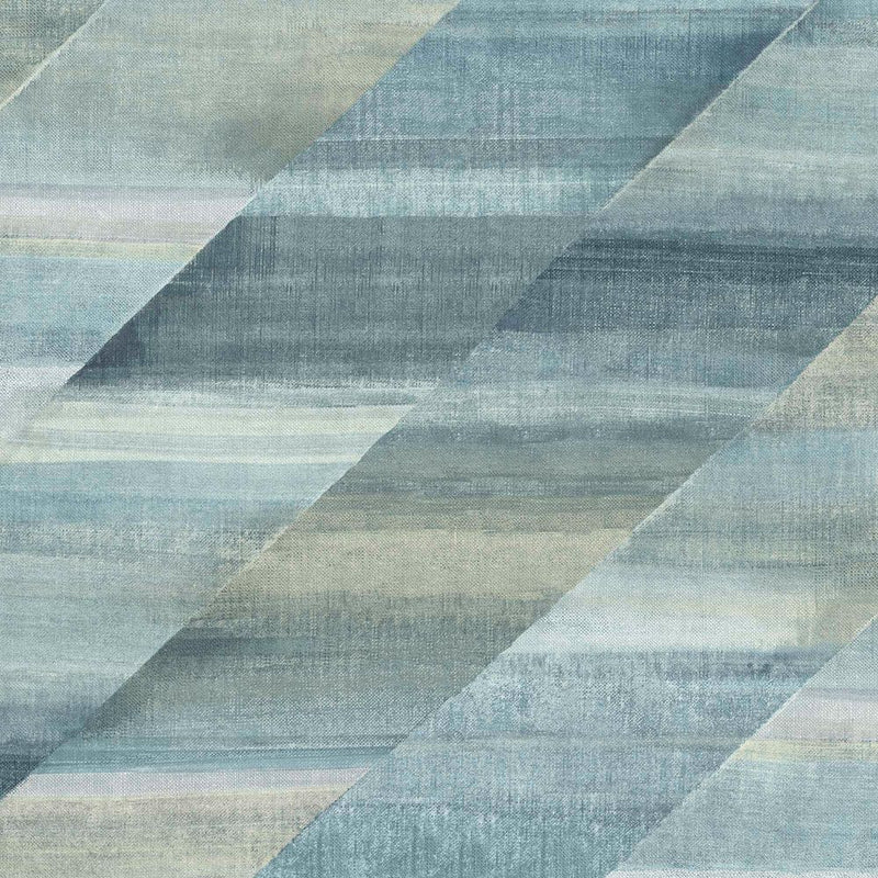 media image for Rainbow Diagonals Wallpaper in Steel Blue and Stone from the Boho Rhapsody Collection by Seabrook Wallcoverings 213