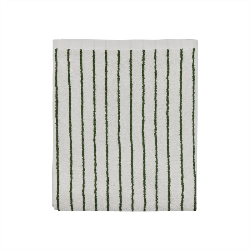 media image for raita towel medium green offwhite 1 254