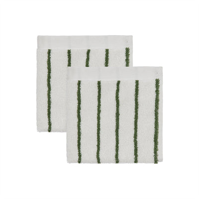 product image for raita wash cloth pack of 2 green offwhite 1 11