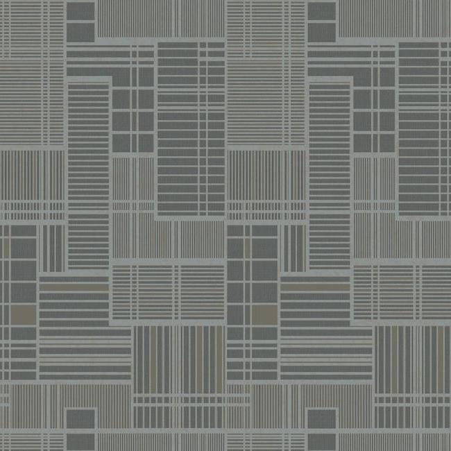 media image for Remodel Wallpaper in Charcoal and Silver from the Geometric Resource Collection by York Wallcoverings 244
