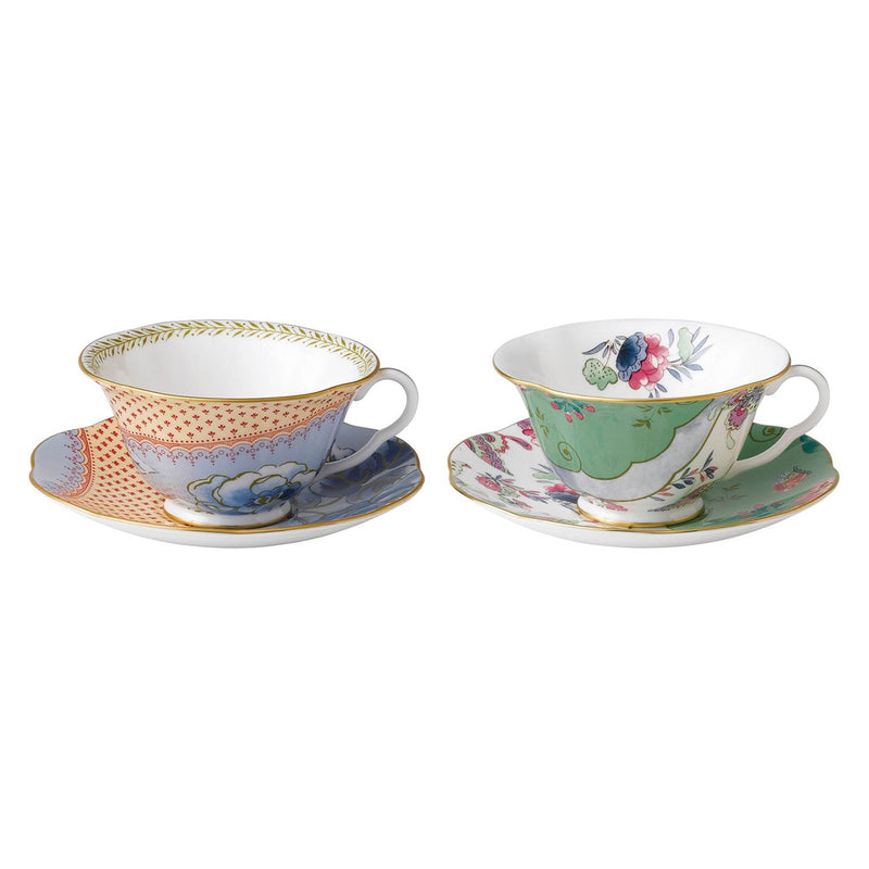 media image for butterfly bloom teacup saucer set by wedgwood 5c107800054 5 242