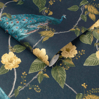 product image for Resplendence Wallpaper in Navy from the Exclusives Collection by Graham & Brown 97