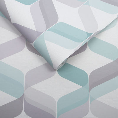 product image of sample retro wallpaper in aqua from the exclusives collection by graham brown 1 522