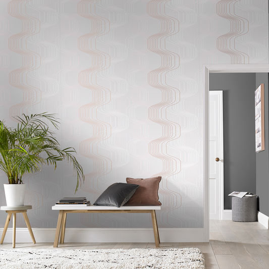 media image for Revival Wallpaper in Grey and Pink from the Exclusives Collection by Graham & Brown 241