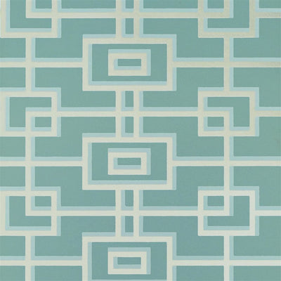 product image for Rheinsberg Wallpaper in Teal from the Zardozi Collection by Designers Guild 22