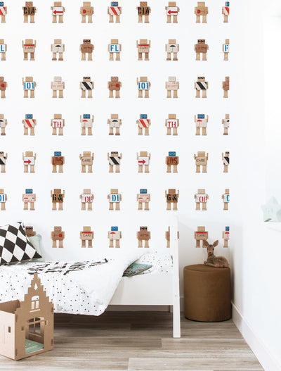product image for Rijkswachters Kids Wallpaper in White by KEK Amsterdam 80