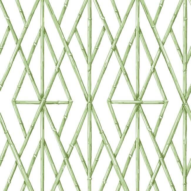 media image for Riviera Bamboo Trellis Wallpaper in Fern from the Water& 212