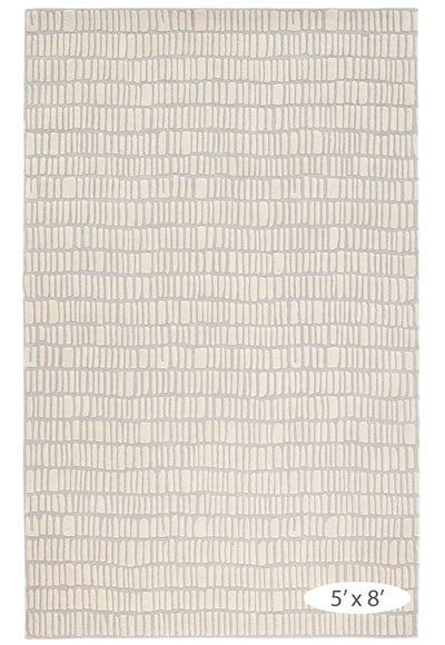 product image for roark ivory tufted wool rug by dash albert da1860 912 4 94