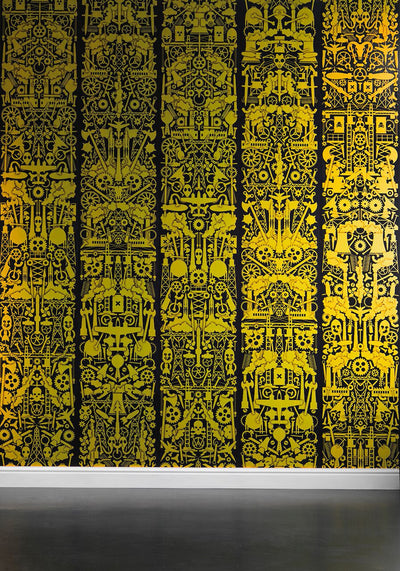product image for Robber Baron Wallpaper in Metallic Gold design by Studio Job for NLXL Lab 62