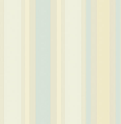 product image of Robin Stripe Wallpaper in Cream and Blue from the Watercolor Florals Collection by Mayflower Wallpaper 592