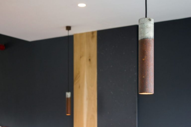 media image for Roest Vertical Rust/Zinc Pendant in Various Sizes 223