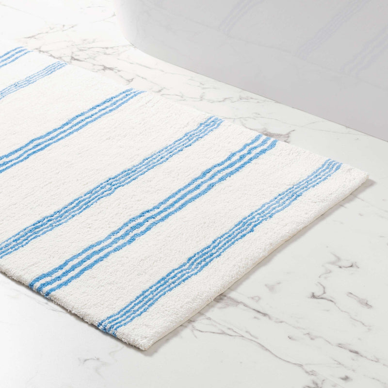 media image for rowe stripe french blue bath rug by annie selke pc2923 m 1 260