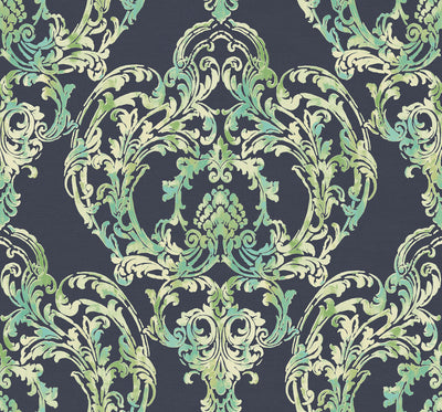 product image of sample roxen wallpaper in blue from the lugano collection by seabrook wallcoverings 1 571