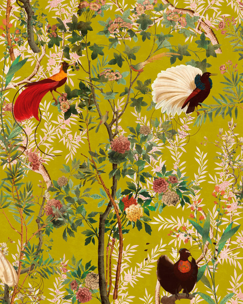 media image for Royal Garden Wallpaper in Green from the Wallpaper Compendium Collection by Mind the Gap 257