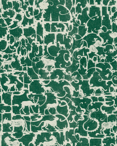 product image of sample royal hunting wallpaper in racing green from the wallpaper compendium collection by mind the gap 1 560