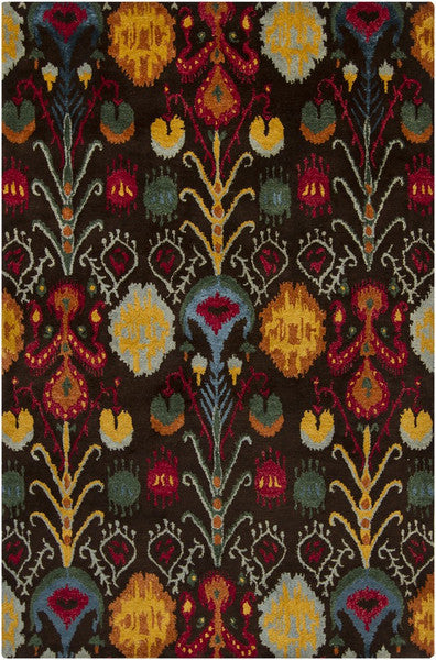 product image of rupec collection wool and viscose area rug in multi blue and orange design by chandra rugs 1 542