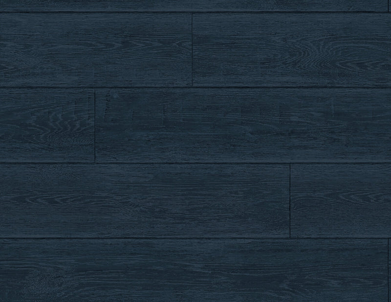 media image for Rustic Shiplap Peel-and-Stick Wallpaper in Denim Blue from the Luxe Haven Collection by Lillian August 294